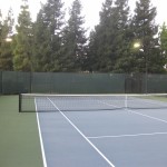 Tuffy windscreen tennis court view